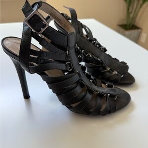 GUESS Elegant Black Strappy Heels size 9.5